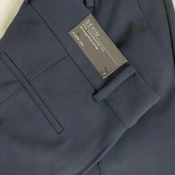 NWT Ann Taylor Devin Trousers, Navy, Size 6 - Picture 7 of 10